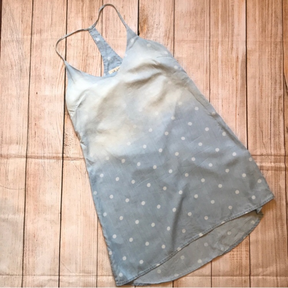 Anthropology Bella Dahl Faded Polka Dot Dress